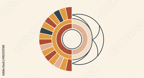 Color Wheel Graphic Design Element Circle.