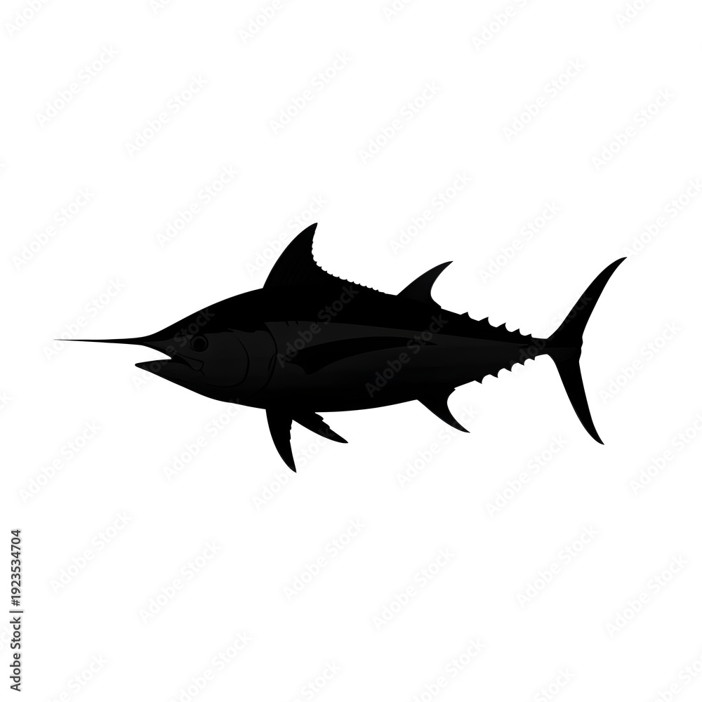 Obraz premium shark isolated on white background