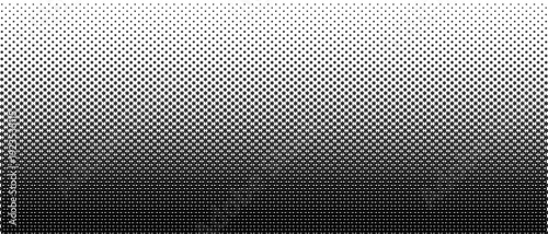 Halftone vector texture of gradient geometric black flowers. Seamless pattern with a smooth transition. Abstract tech smooth transition for background and backdrop. Cute gradient grid.