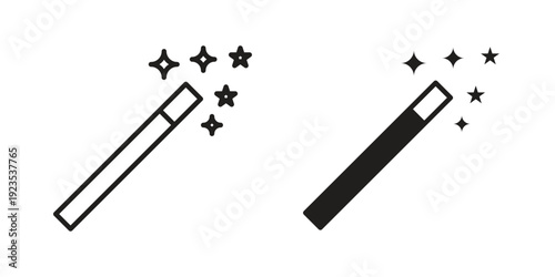 Magic icon illustration isolated on White background, Vector icon Eps10.