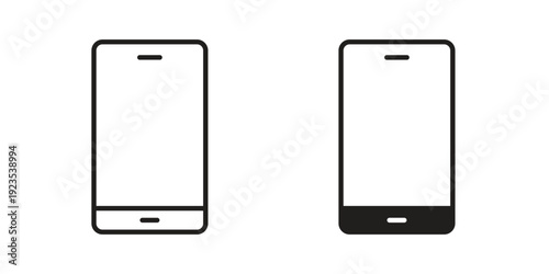 Mobile icon illustration isolated on White background, Vector icon Eps10.