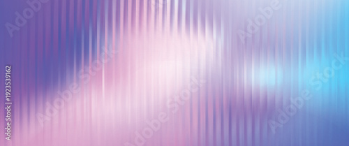 Abstract glass ripple background, Grainy background glowing blurred color flow banner poster cover design, noise texture. Refracted Glass Gradient Effect. Ribbed glass morphism texture