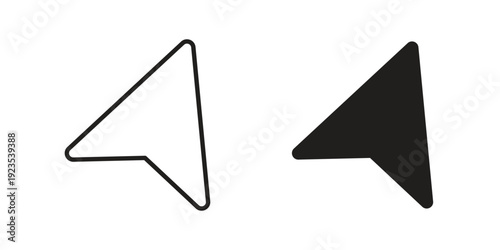 Mouse icon illustration isolated on White background, Vector icon Eps10.