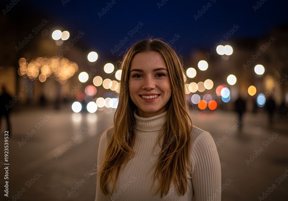 Fototapeta premium 夜の微笑み