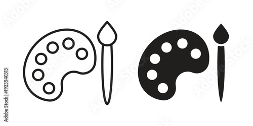 Paint icon illustration isolated on White background, Vector icon Eps10.