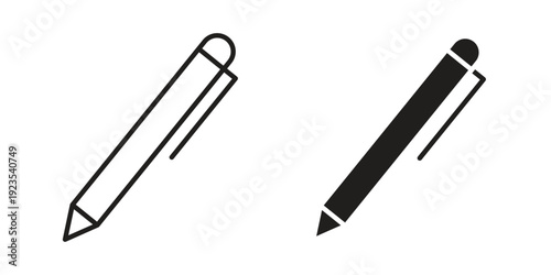 Pen icon illustration isolated on White background, Vector icon Eps10.