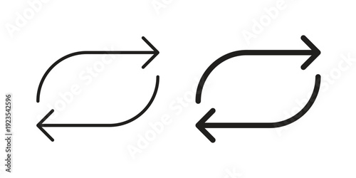 repeat icon illustration isolated on White background, Vector icon Eps10.