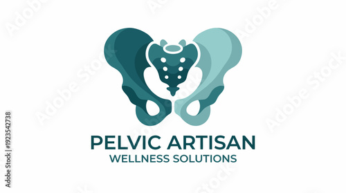 This logo design represents pelvic wellness and health solutions with a modern aesthetic, indicating a focus on holistic health and empowerment in women's health.
