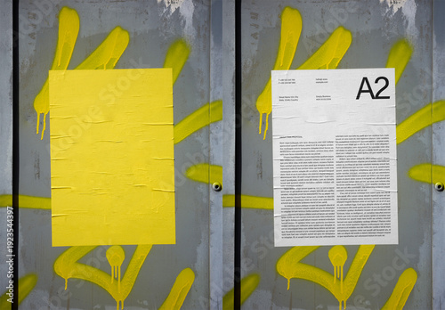 Mockup Of Customized Vertical A2 Poster