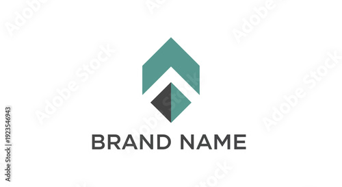 Sleek minimalist abstract design of an upward-pointing geometric arrow, representing progress, growth, and ambition, perfect for modern corporate branding and business identity