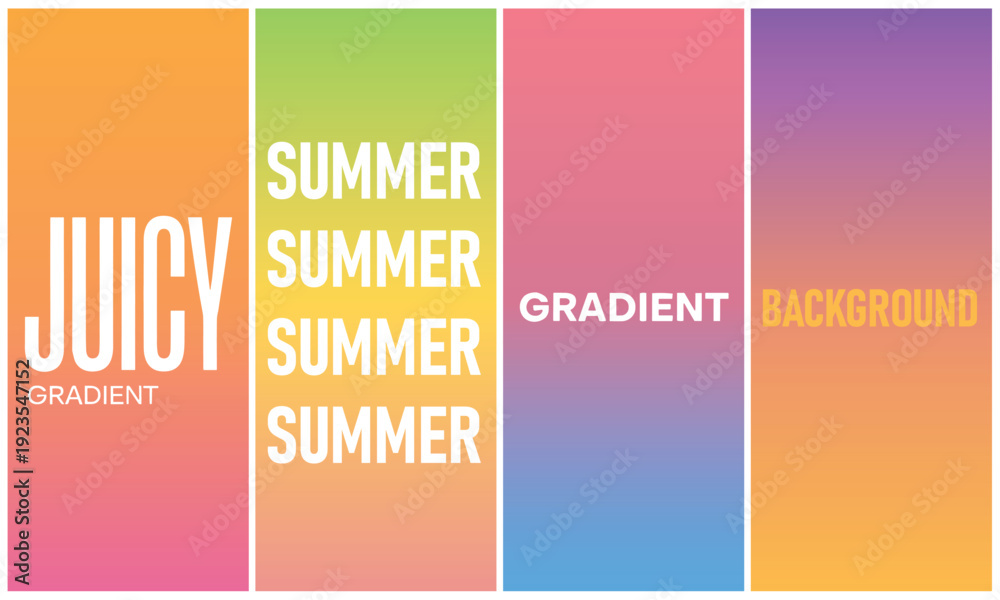 Obraz premium Vibrant, smooth gradient backgrounds featuring energetic color transitions, creating a modern digital aesthetic for graphic design.
