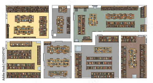 Detailed architectural floor plans showcasing various building layouts and designs for study.
