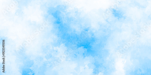Abstract grunge sky blue soft painted watercolor paint splash. inspiring views of fluffy clouds blue sky background. cloudy blue sky various natural clouds and smoke. morning cloud in the sky.