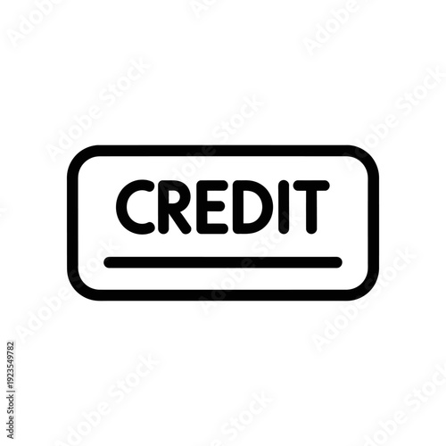 Clean and modern credit card symbol in bold black design, ideal for finance, banking, and digital payment visuals with professional appeal.