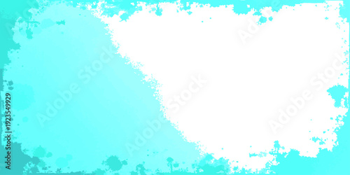 Vector Abstract Aquatic Aura An ethereal composition unfolds, as a dreamy, aquamarine hue melds and bleeds into a pristine expanse, conjuring a sense of aquatic serenity and fluidity.