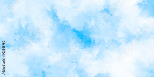 Abstract grunge sky blue soft painted watercolor paint splash. inspiring views of fluffy clouds blue sky background. cloudy blue sky various natural clouds and smoke. morning cloud in the sky.