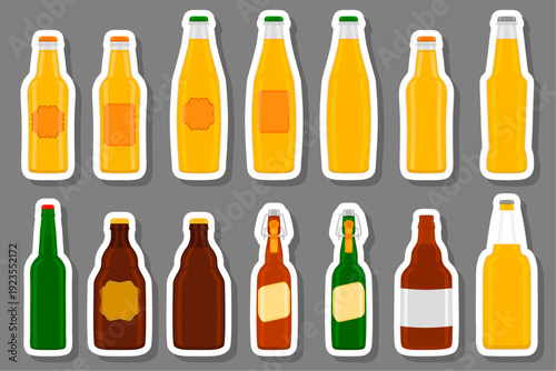 Big kit beer glass bottles with lid for brewery