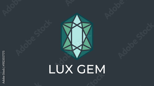 The logo illustrates a stylized gemstone, encapsulating luxury and elegance in the jewelry sector, focusing on quality gemstones and high-end fashion accessories.