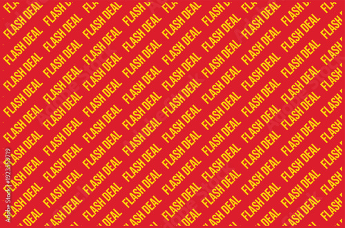Flash Deal Red Yellow Seamless Sale Pattern