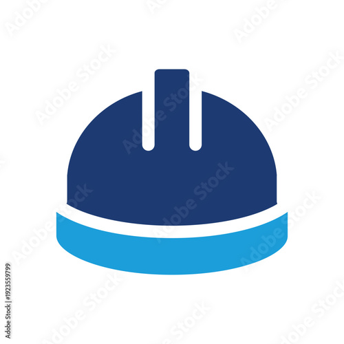 Construction helmet colored icon vector design good for web or mobile app