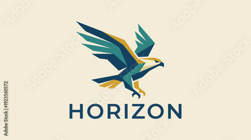 A vibrant logo depicting a stylized eagle soaring, symbolizing freedom, vision, and opportunity, making it ideal for businesses emphasizing growth and ambition.