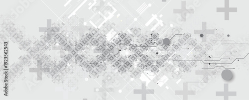 Ukrainian moderm technology background for science and business theme