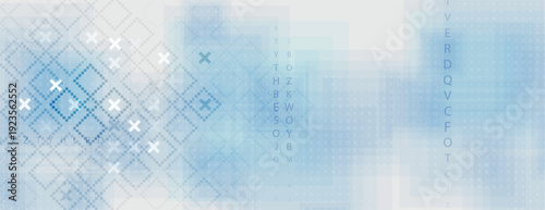 Ukrainian moderm technology background for science and business theme