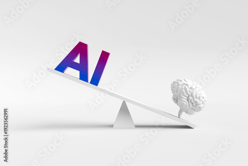 The superiority of the human brain, intelligence, and thought processes over AI.