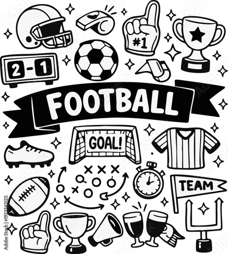 Football Icons and Elements.