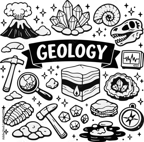 Geology Symbols and Icons.