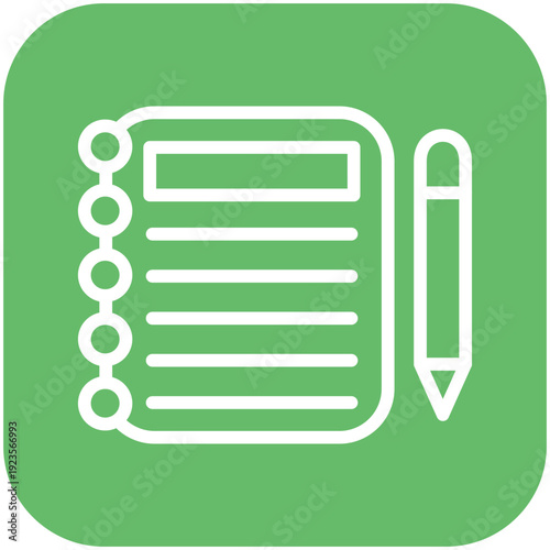 Notebook and Pencil Icon