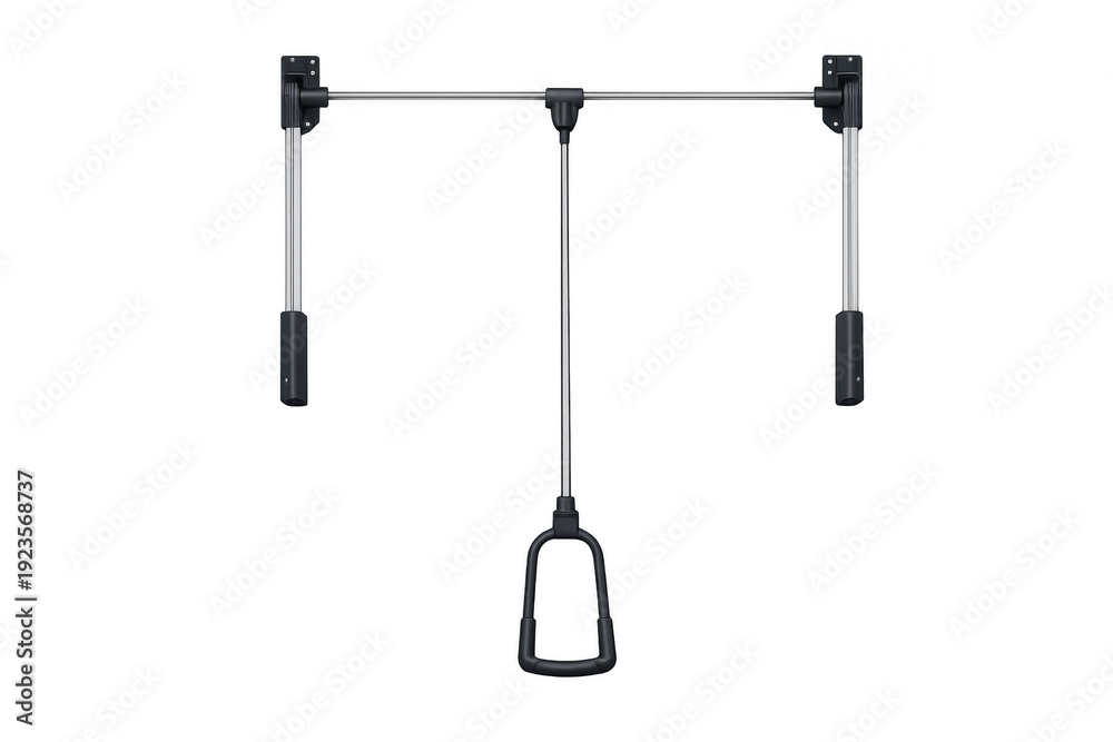 Fototapeta premium Pull down closet rod mechanism for wardrobe storage