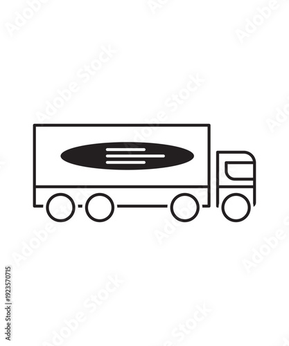 truck icon, vector best flat icon.