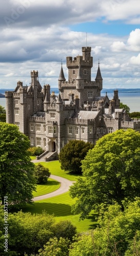 Majestic Ashford Castle - A Historic Landmark in County Galway, Ireland.