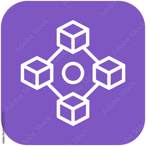 Blockchain Network Icon
