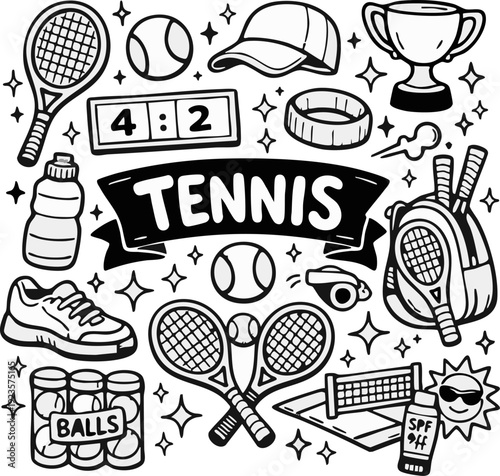 Tennis Equipment and Accessories.