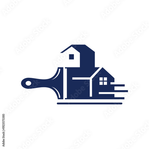 Modern Home Paint Studio Minimalist Logo