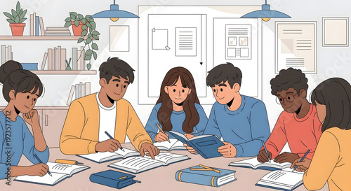Diverse Young Professionals Collaborating in a Creative Office Meeting
