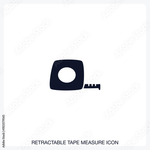 Retractable Tape Measure Icon