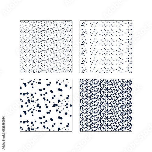 Visualizing Different Spatial Point Texture Patterns, Abstract Dot Distribution Background