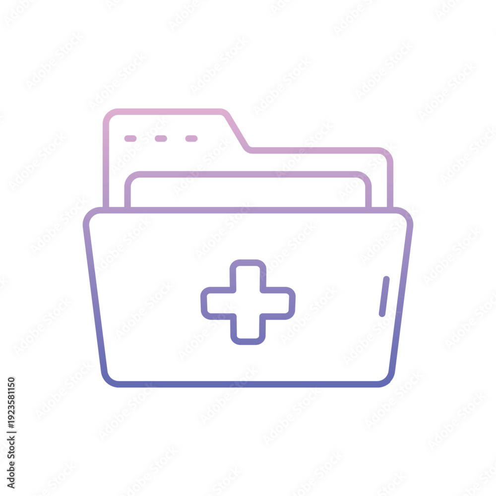 Obraz premium Folder vector icon