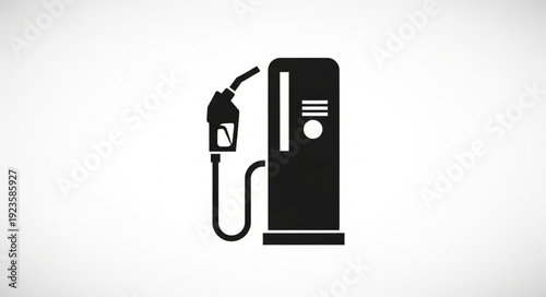 Gas Pump Icon Illustration Design.