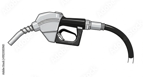 Gas Pump Nozzle Fuel Station.