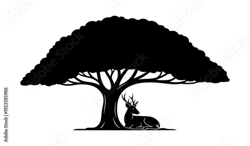 Minimal antelopes in various poses hand drawn black vector illustration set