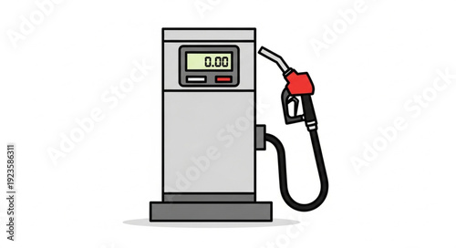 Gas Pump Station Fuel Dispenser.