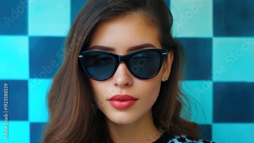 Fashion-conscious young woman with modern style.