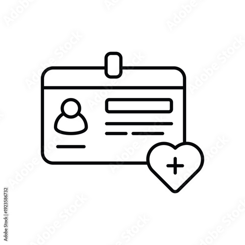 Id Card vector icon