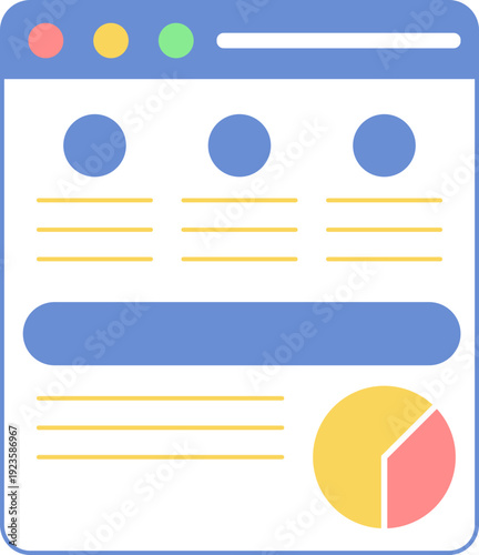 Web Analytics Dashboard Icon