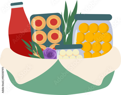 Eid al Fitr Hampers Illustration
