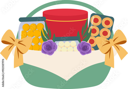 Eid al Fitr Hampers Illustration